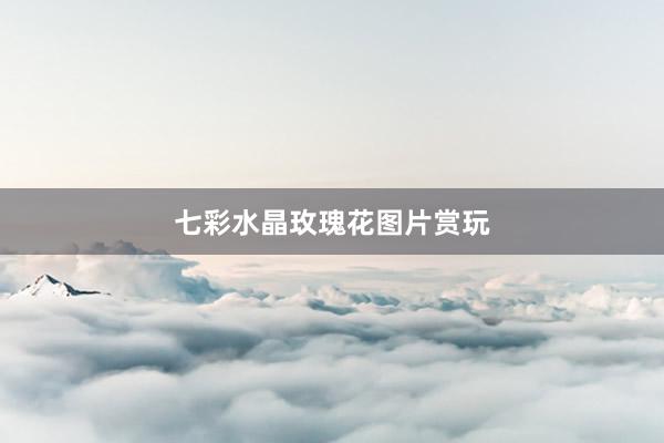 七彩水晶玫瑰花图片赏玩